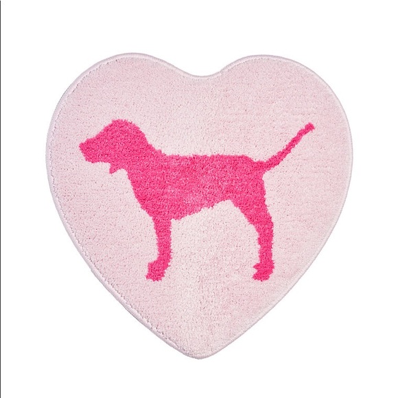 PINK Victoria's Secret Accessories - NEW💕VS PINK HEART PUP BATH MAT / DOG RUG